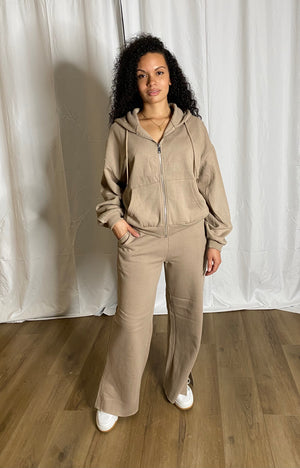 Oversized Hoodie Set (Sand)