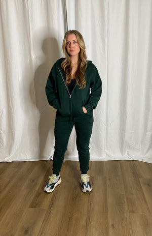 Loungewear Hoodie Set (Hunter Green)