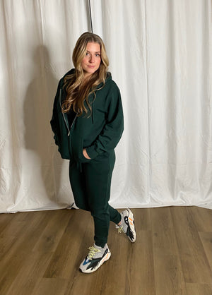 Loungewear Hoodie Set (Hunter Green)