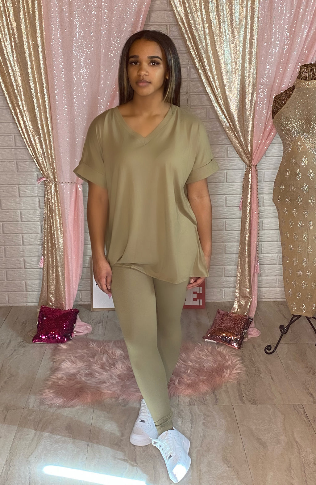 BUTTER LOUNGE SETS (KHAKI)  ****RESTOCK ON THE WAY****