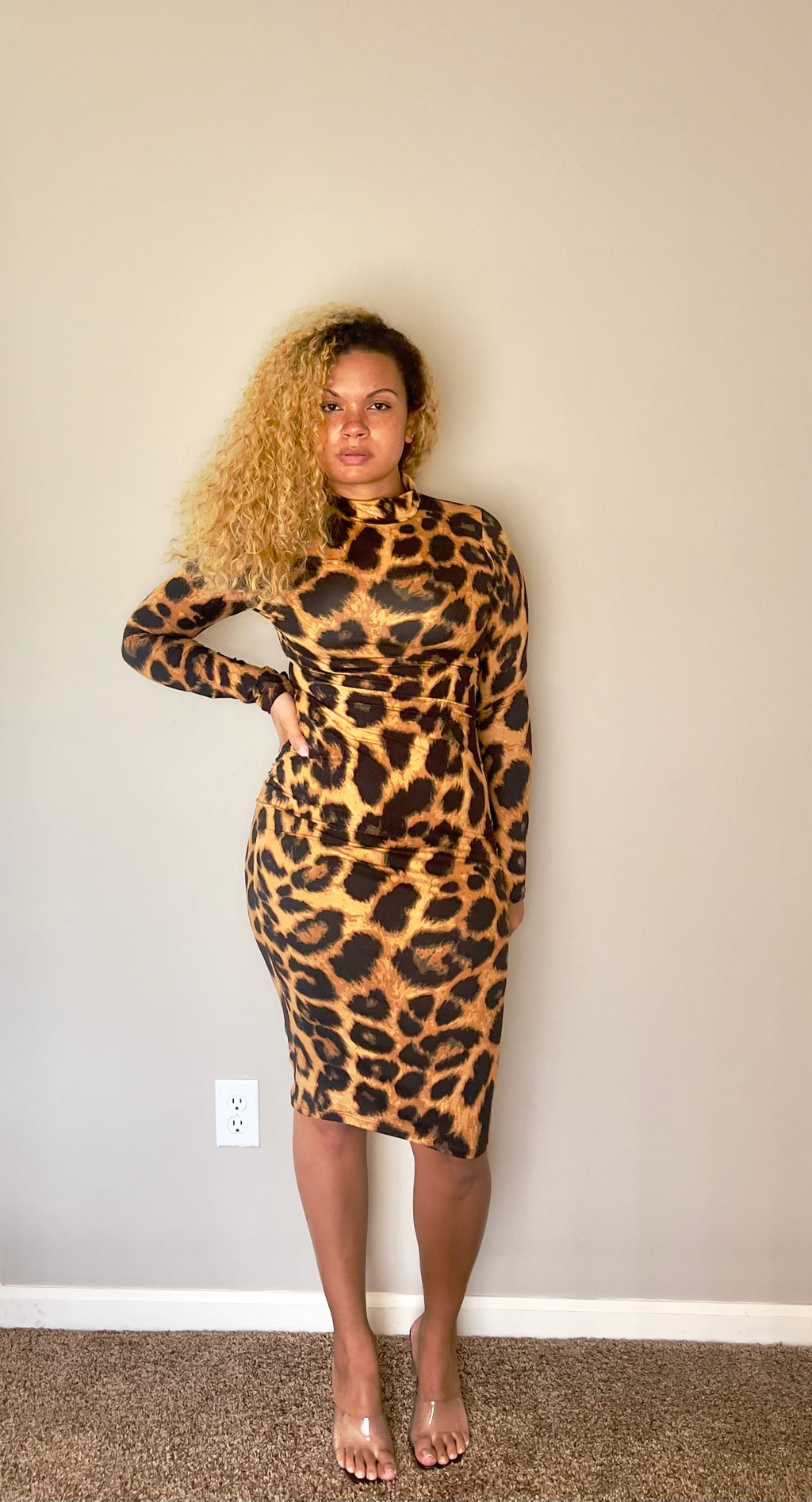 WOMEN'S SHE LEOPARD DRESS